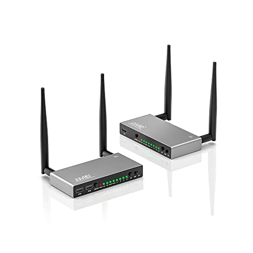 TIMBOOTECH Wireless HDMI Transmitter and Receiver with KVM & IR Pass-Through, 1080P, 5G, 656FT Through Wall Extender Live Streaming Video/Audio to HDTV/Projector/Monitor - Support Multiple Receivers