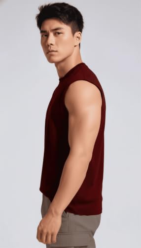 Image of JUARI BE A GENTLEMAN Men's Sleeveless Tank Top Premium Cotton Blend Muscle Fit Gym Vest | Casual Summer Shirt | Breathable & Lightweight Fitness Wear for Gym, Running & Daily Use