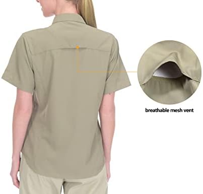 Little Donkey Andy Girls's Stretch Fast Dry UPF50+ Brief Sleeve Shirt for Mountain climbing, Journey, Tenting 4