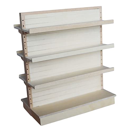 Abaodam Estante de Madera Miniatura de Cocina Accesorio Decorativo Muñecas y Casas Elegante y Duradero