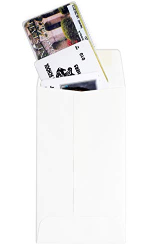 500 Guardian #5-1/2 Paper Coin Envelopes - Blank Small Envelopes For Coins, Receipts, Stamps, Small Parts Storage, & More – 3-1/8” X 5-1/2” Cash Envelopes – Gummed Flap Gift Card Holder Envelopes #TOP3