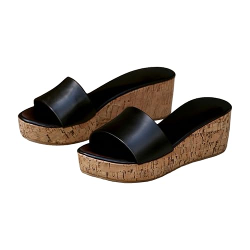 YYHAQHC Ciabatte con Zeppa Donna Estive, Sandali Sabot con Plateau