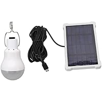 Bombillas De Luz Solar, Lámpara LED De Bombilla De Luz De Panel Solar, Lámpara De Camping Solar De Luz Blanca Portátil De 150LM Para Tienda De Jardín Iluminación De Tienda De Campaña