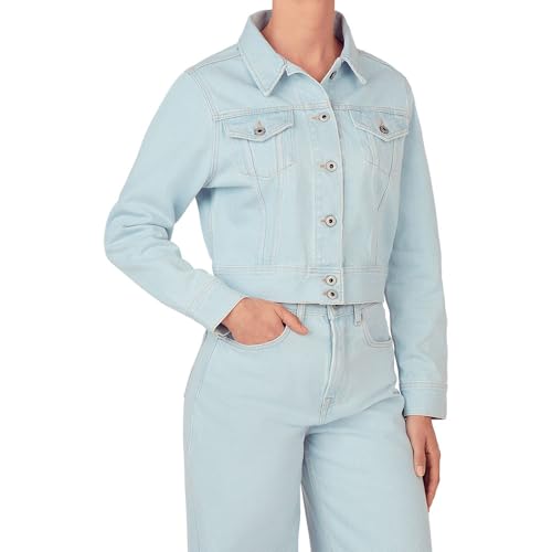 Pepe Jeans Cropped Jacket veste femme pour structurer les silhouettes fluides