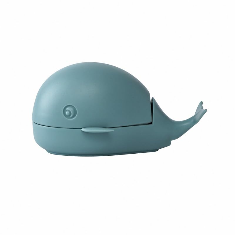 Image of Cute Whale Shaped Scrub Brush for Clothes Carpets, Cleaning Brush for Household,PE one-time molding bristles,No Shedding of bristles,Teal