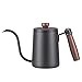 wehotewhe Hand Over 304 Gooseneck Coffee Stainless Tea Versare Kettle Pot Drip Steel Utensili da cucina giapponesi (nero, taglia unica)