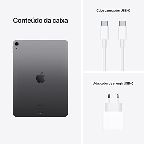 2022 Apple iPad Air (5ª geração, Wi-Fi, de 64 GB) - Cinza-espacial
