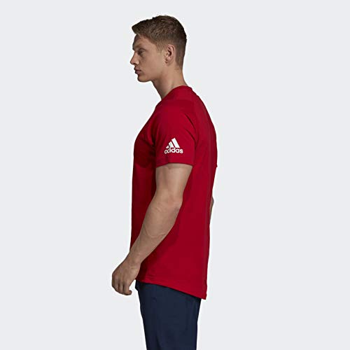 adidas Men's USA Volleyball Tee s Power Red/White/Collegiate Navy Medium