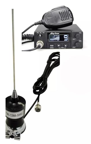 CB Starter Kit: at 505PRO Compact CB Radio and CB40 Trunk Lip Mount Antenna