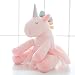MIAOOWA Official Store Kawaii pluszowa zabawka miękki jednorożec lalka apase spanie poduszka do pokoju dziecięcego dekoracja zabawka dla dzieci 20 x 30 cm około 0,28 kg różowa
