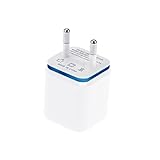 Double chargeur USB : léger : l'adaptateur de chargeur domestique permet de charger à la maison au bureau via une connexion par câble usb. compact, léger, portable, élégant, facile à ranger.