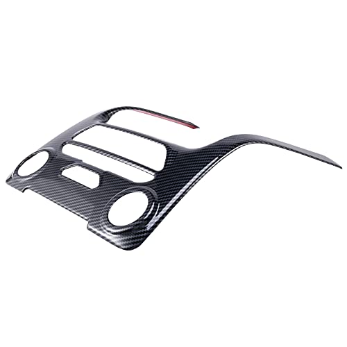 Pyatofly Adorno de la Cubierta del del BotóN del Panel de la Consola Central de Fibra de Carbono para/Everest 2015-2021 Accesorios