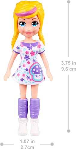 Polly Pocket Doll With Trendy Outfit 2018 Edition Measures Approx. 3.5" Tall (1 Doll) - Thumbnail 2