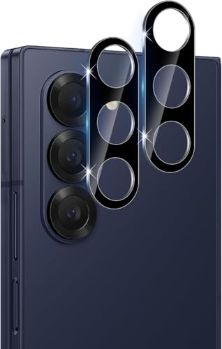 Image of Xmon Back Camera Lens Protector for Samsung Galaxy Z Fold 7 (2 Pack) Premium Camera Glass Protector Guard, Anti-Scratch, Ultra-Clear, Easy Installation