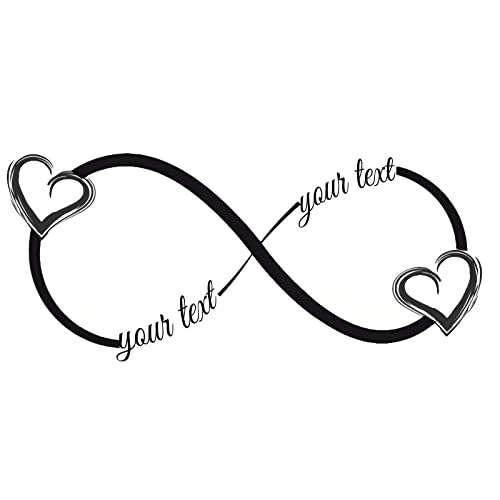 Set Of 4 Fake Tattoos,Love Tattoo,Custom Tattoos Temporary, Möbius Ring,Personalized Waterproof Fake Custom Name Tattoo Body Sticker For Women & Man 2In #TOP25