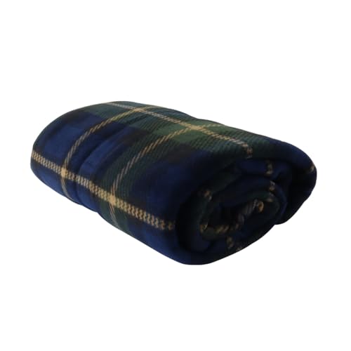 Hoite Wheelchair Blanket Checked Scarf Lightweight Winter Wheelchair Blanket Legs Feet Warmer Cover Wind Protection Sleeping Bag 80x130CM