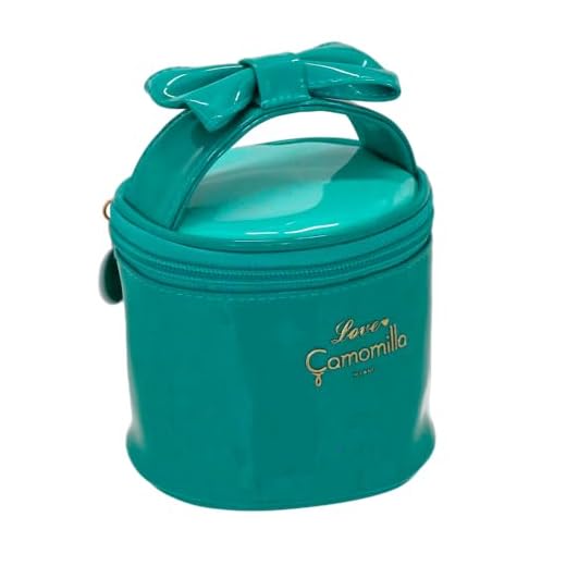 Camomilla Milano Beauty Portagioie Donna, Portagioie, Collezione Sweet Stripes, Taglia S, Colore Verde Acqua