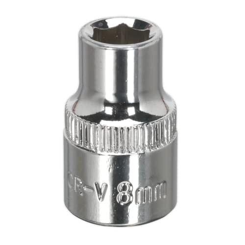 Sealey Sp3808 Walldrive Socket 8Mm 3/8Sq Drive Fully Polished