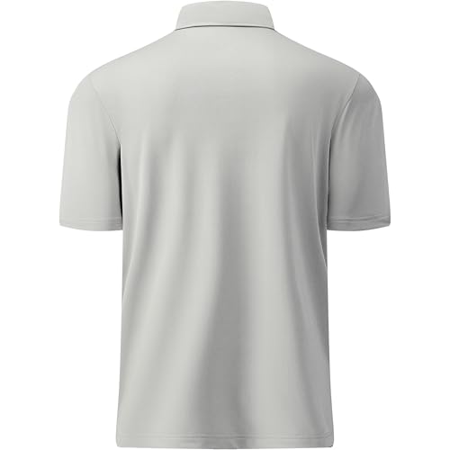 Image of Mens Golf Shirt Short Sleeve Moisture Wicking Dry Fit Performance Solid Pique Collared Golf Polo Shirts for Men