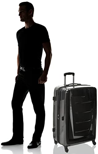 Samsonite Winfield 2 Hardside Expandable Luggage With Spinner Wheels, Checked-Large 28-Inch, Brushed Anthracite #TOP7