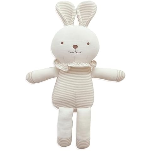 Organic Cotton Baby First Friend (Hello! Little Bunny) Attachment Doll for Baby, Pillow Buddy,Organic Toy 15.7 inches Tall Cover