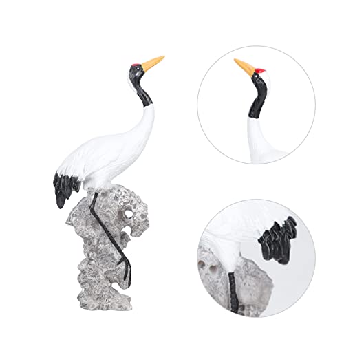 Yarnow Home Decor 8 Pcs Statues Ornament Statue Simulation Microlandscape Heron Figurines Patio Figures Crane Desktop Rock Resin Patina Porch Landscape Art Ornaments Decoy Mini Outdoor Decor #TOP4