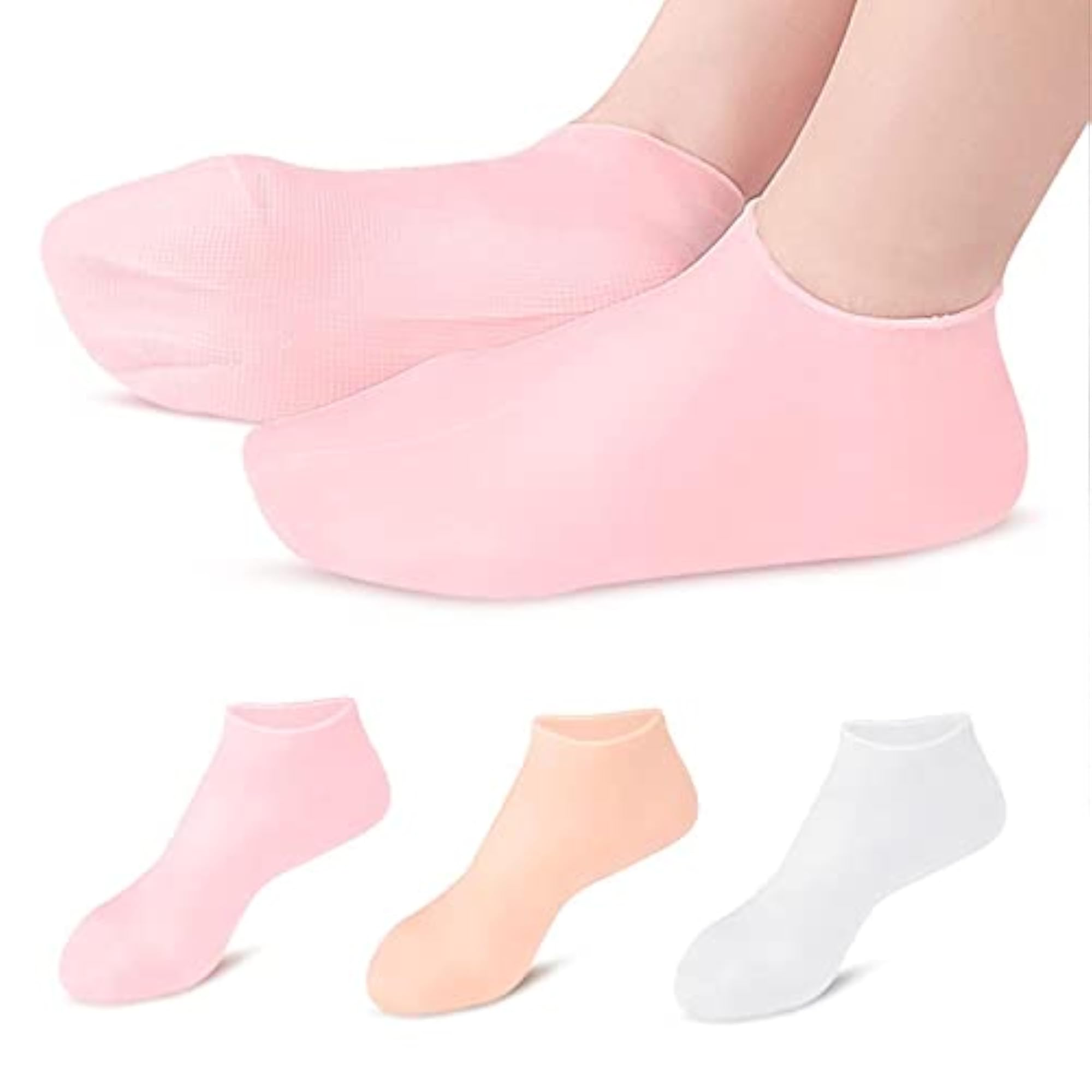 4x Soft Silicone Gel Socks for Foot Care Protection