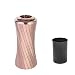 Kosz na śmieci Metalowy Kosz Narzędzie Puszka Z Ashtray Peel Wiadra Kosz Narze Zgodnie z Office Environment Playment Recycling Composter (Kolor: Rose Gold Rozmiar: 29 * 31 * 69 cm) Śmieci domowy