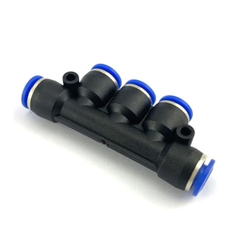 Connecteur hydraulique PY 6mm 8mm à poussée rapide à 3 voies pour tube pneumatique