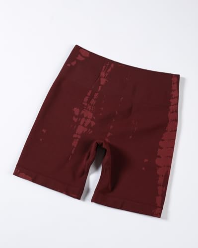 Image of AUROLA Serpent Seamless Scrunch Workout Shorts for Women,Tummy Control Squat Proof Ribbed Thick Active Gym Short