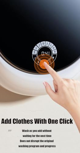 GTANND Full Automatic Wall-Mounted Washing Machine,Mini Wall-Mounted Washing Machine,15 Min Quick Wash,For Baby Clothes High Temperature Washing,Round - Image 5