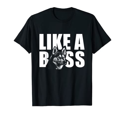 Camiseta Husky Like a Boss Camiseta
