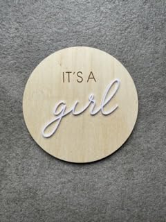 Baby J's, It's a Boy/Girl Reversible Announcement Wooden Plaque, Perfect Gender Reveal or Babyshower Gift - Image 4