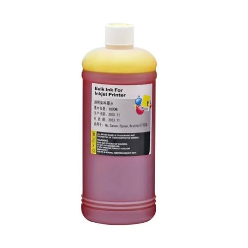 Encre compatible LC421XL jaune 1000ml pour imprimantes DCP-J1050DW et MFC-J1010DW