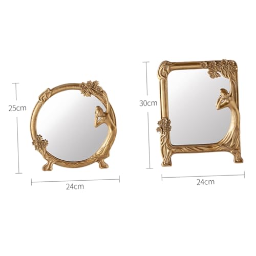 Miroir de table rétro pour corriger le manque de lumière sur coiffeuse - 3