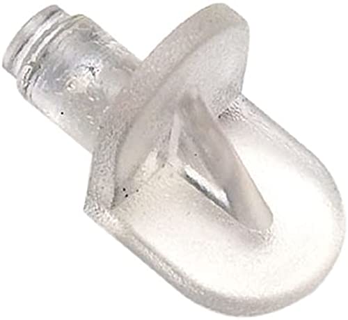 Merriway® BH01152 Push-in Shelf Supports, Clear - Pack of 40
