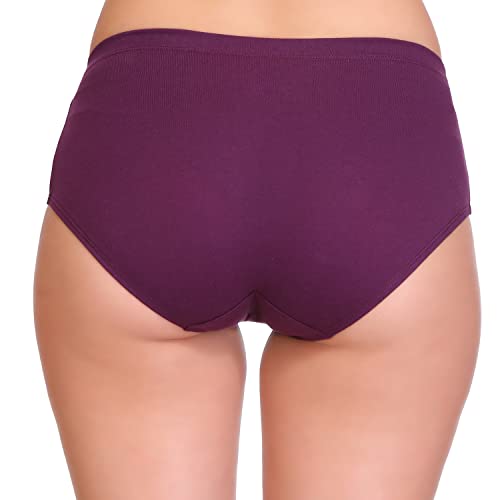 Image of SONA Women's Soft Cotton Inner Elastic Plain Daily Use Hipster Panties
