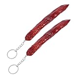 LIFKOME 2 Stück Food-Modell simuliertes Essen realistisches Kunstessen Geldbörse Lebensmittelmodell künstliches Fleisch Handtaschendekoration Schlüsselanhänger mit gefälschtem Essen PVC