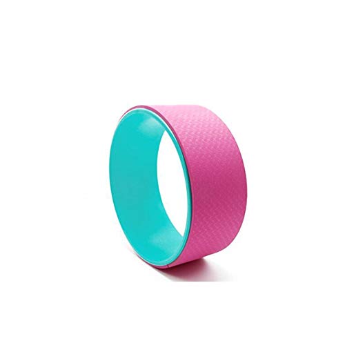 NO LOGO HYCSP Environmentally-friendly Anti-pressure Yoga Wheel, Yoga Circle, Yoga Wheel Yoga Roller, Yoga Circle Female, Pink Nine Colors Optional Exercise aids (Color : A5, Size : 33cm)