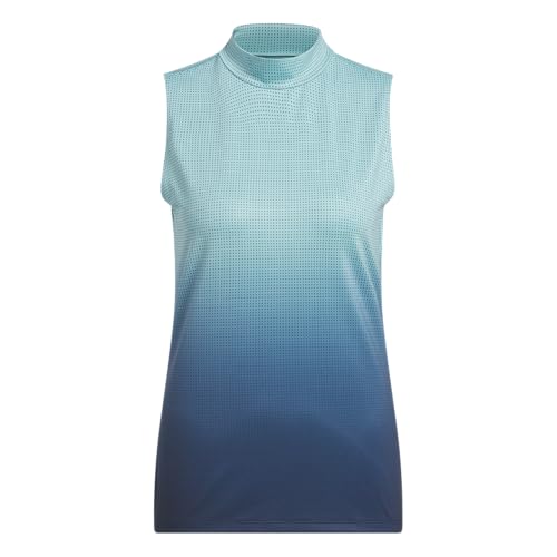 adidas Women's Ultimate365 Gradient Sleeveless Mock Neck Top, Collegiate Navy, X-Small
