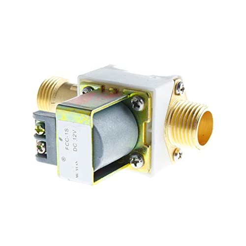 Válvula solenoide eléctrica de latón G1/2 para control de agua y aire BSP 6