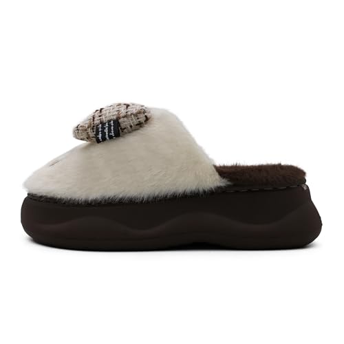 Image of VRITRAZ Women's Comfort Slip On Closed Toe Warm Winter with Cute Design print House Clog Indoor Slipper