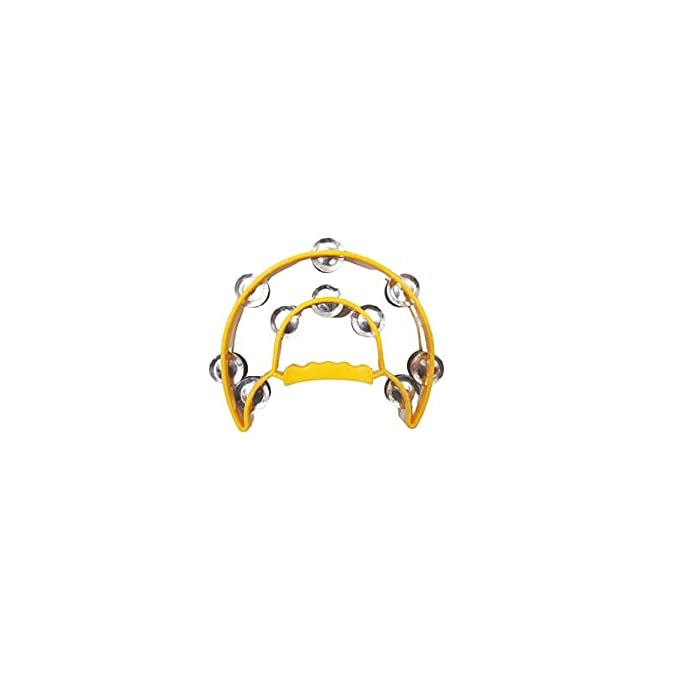 Buy MUSIQAA JAHAN Pro Half Moon Tambourine Double Cutaway Double 
