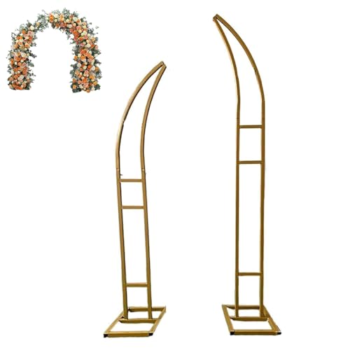Arco de jardín de metal con estructura curvada resistente para enredaderas y fiestas 2