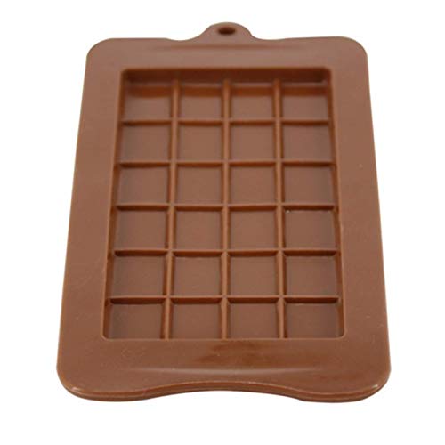 Moldes de barra de chocolate de silicone, utensílios de cozinha retangulares de 24 cavidades, moldes