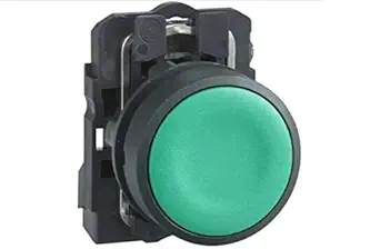 Schneider Electric, XB5AA31N, Harmony XB5, Green Push button, 22mm, spring return, 1NO