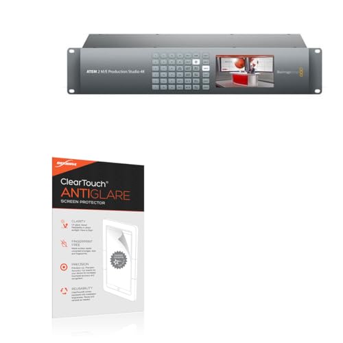 BoxWave Screen Protector Compatible with Blackmagic ATEM 2 M/E Production Studio 4K - ClearTouch Anti-Glare (2-Pack), Anti-Fingerprint Matte Film Skin