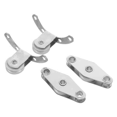 NUOBESTY 4stücke Sonnenschirm-zubehör Ersatzteil Edelstahl-rollrad Für Terrassenschirme Ersatz-teil Für Sonnenschirme Diy-reparaturteil Für Schirme Windbeständiges Design