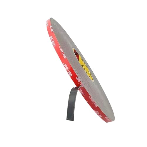 3M Double Sided Mounting Tape, 3M5952 Heavy Duty VHB Foam Adhesive 1/4" x15.4 FT for Indoor Outdoor, LED Strip Lights, Automotive Trim & Home Office Décor, Waterproof & Industrial Grade
