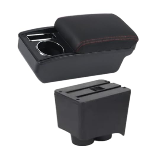 Feijing Armrest Box For VW Polo 9N 3 Car Dedicated 2002-2009 Double-Layer Storage Retrofit Accessories
